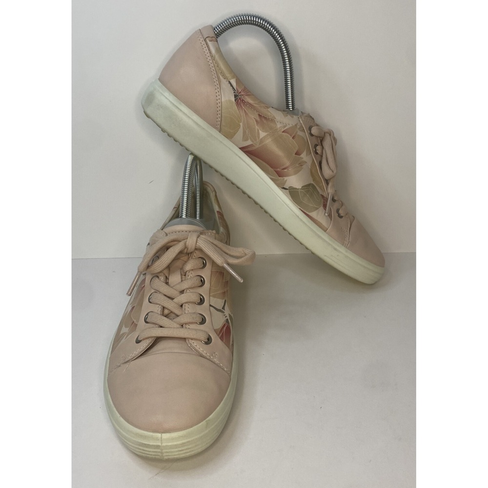 ECCO Women's Soft 7 Sneaker Rose Dust Floral Shoes Size 12‎ UK 9.5